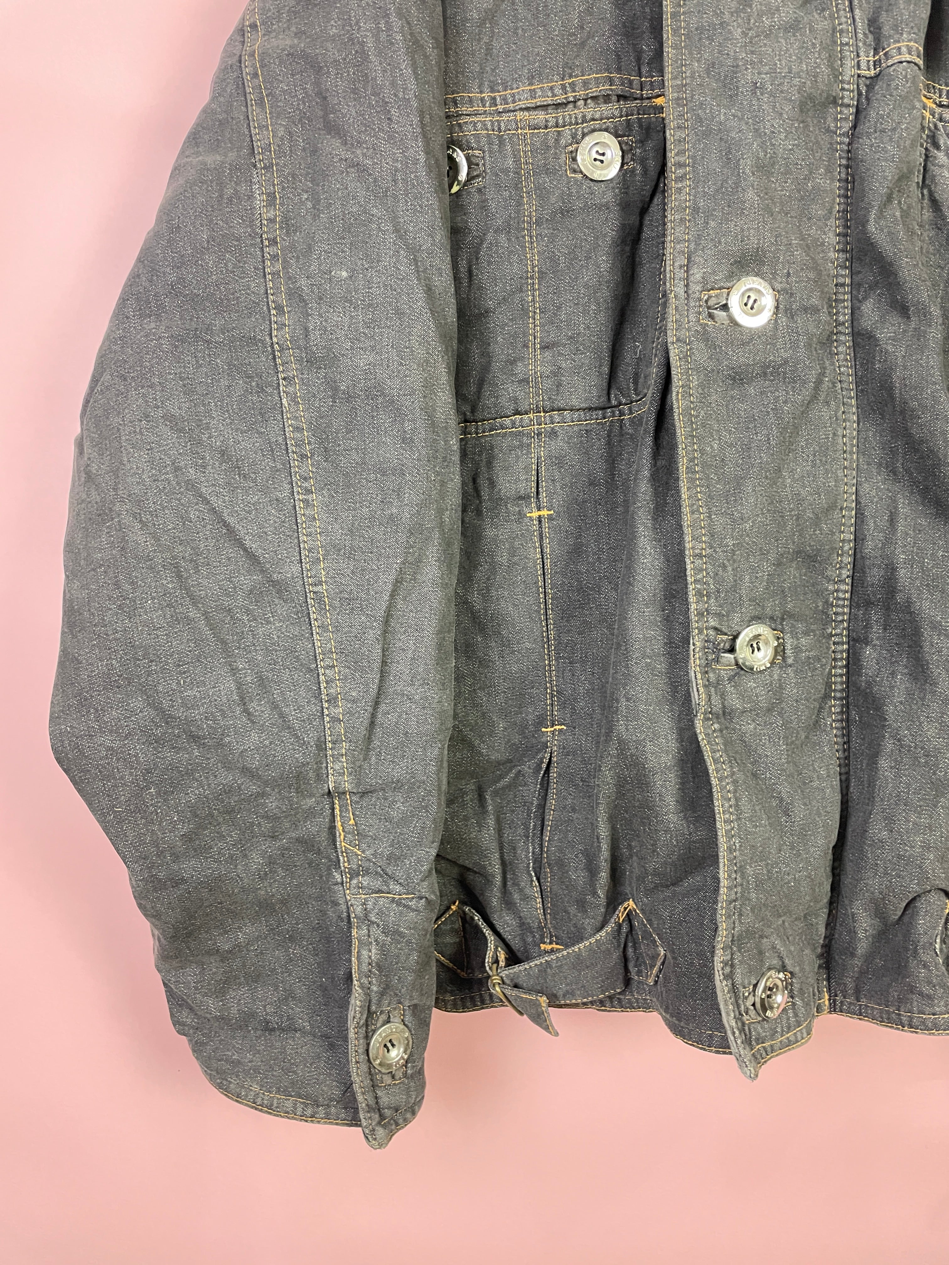 L made in Italy Emporio Armani Jeans Jacke grau/schwarz