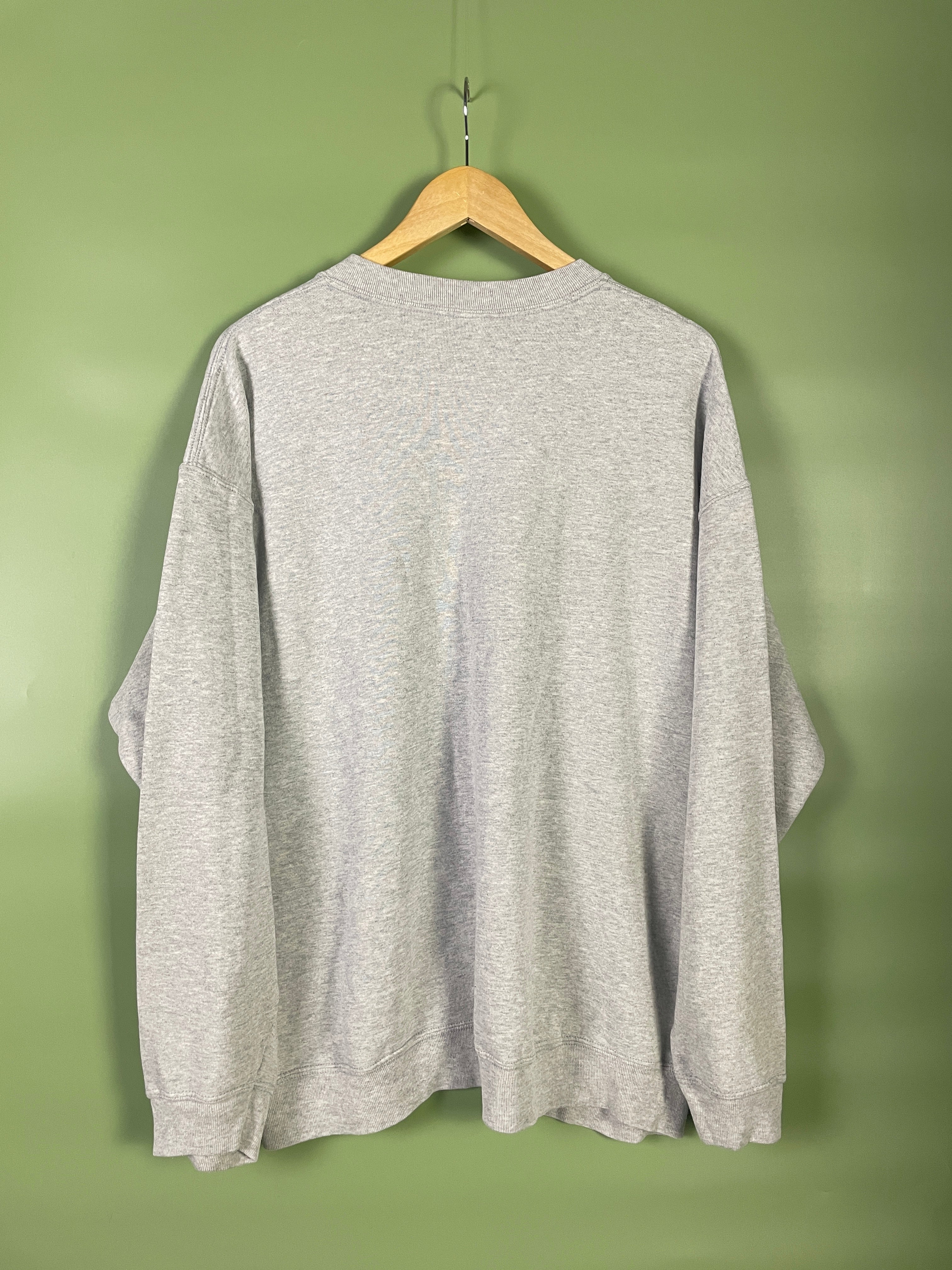M-L Fruit of the Loom Sweater grau
