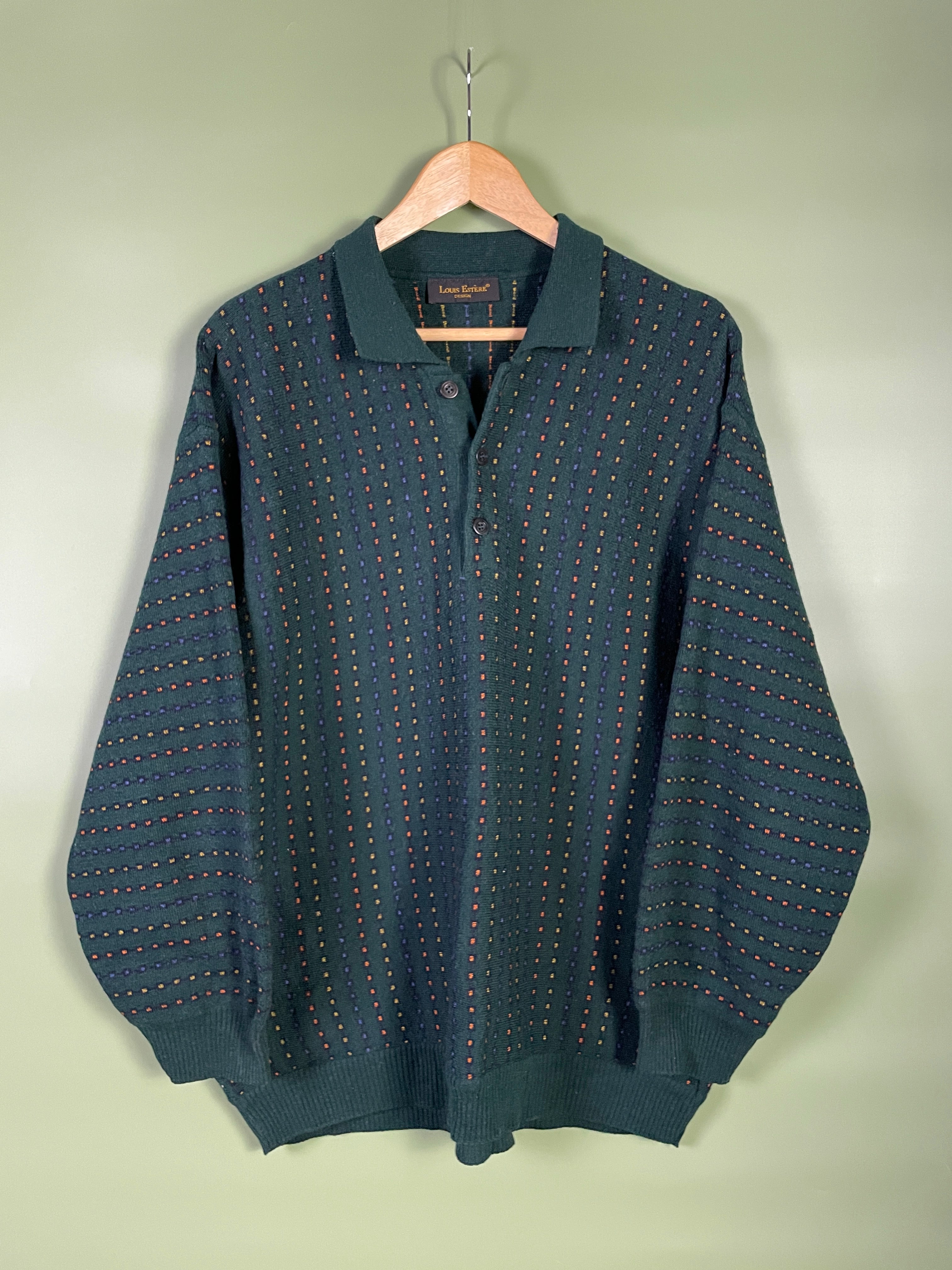 M Luis Estère Pullover dunkelgrün
