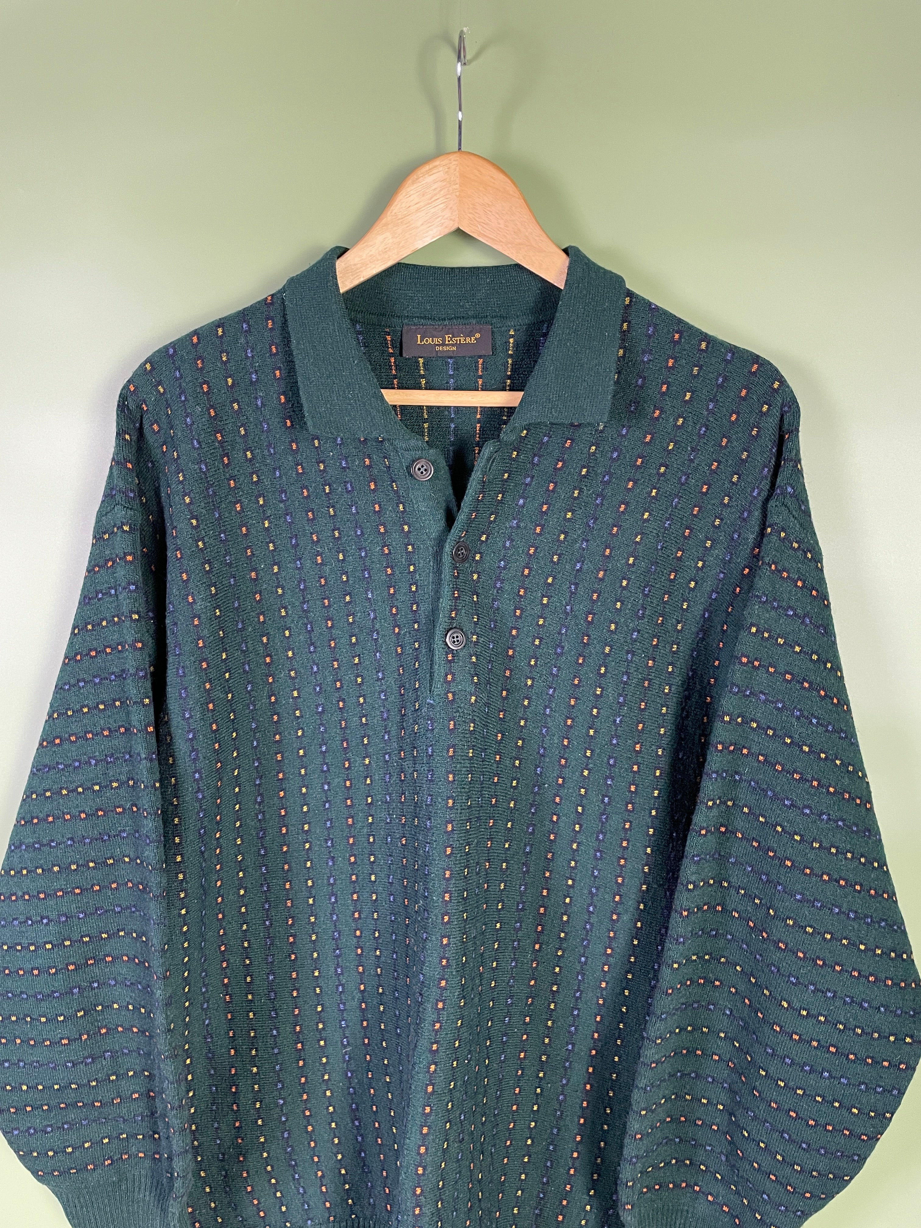 M Luis Estère Pullover dunkelgrün