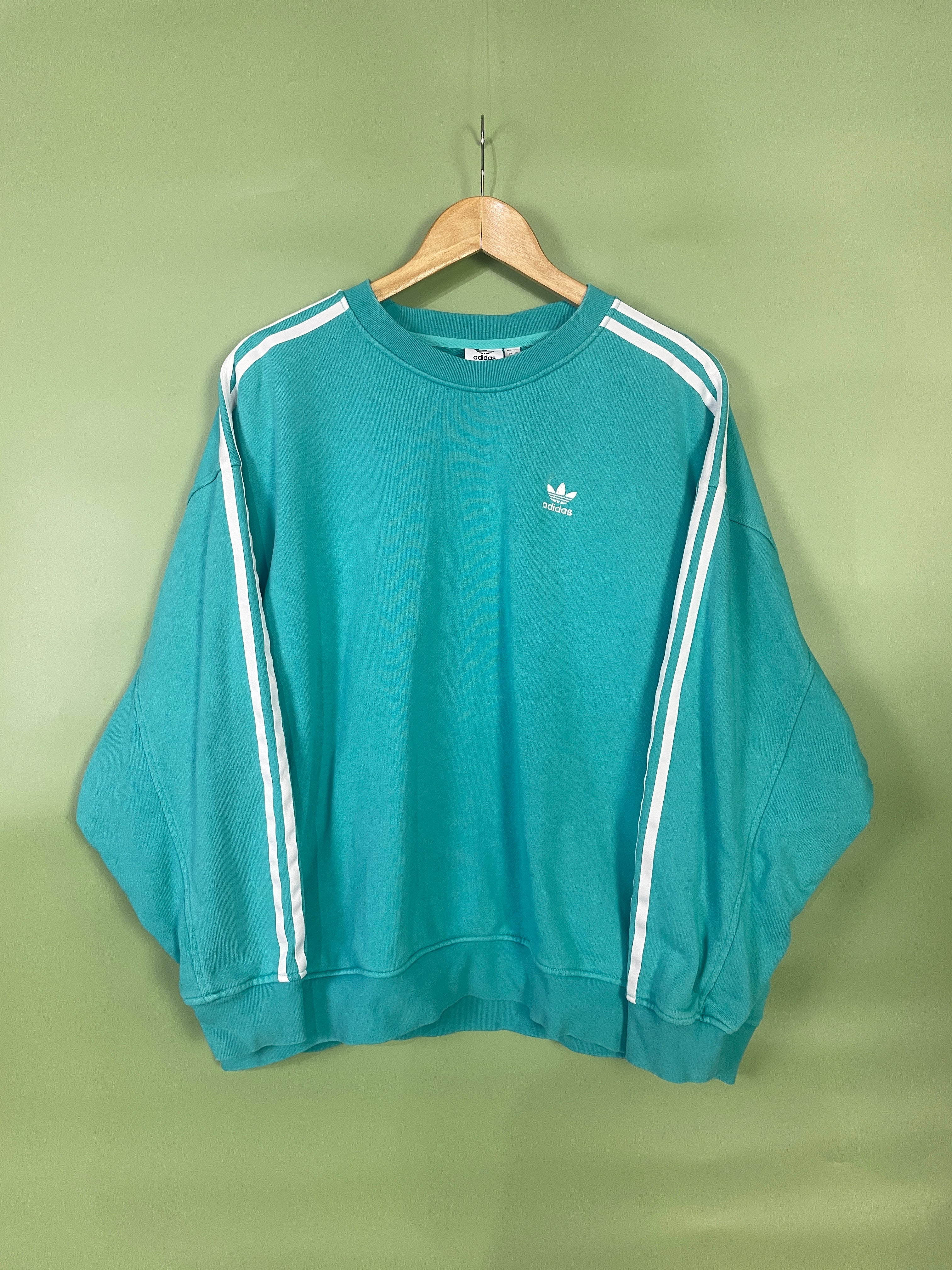 M Oversized Adidas Sweater seegrün