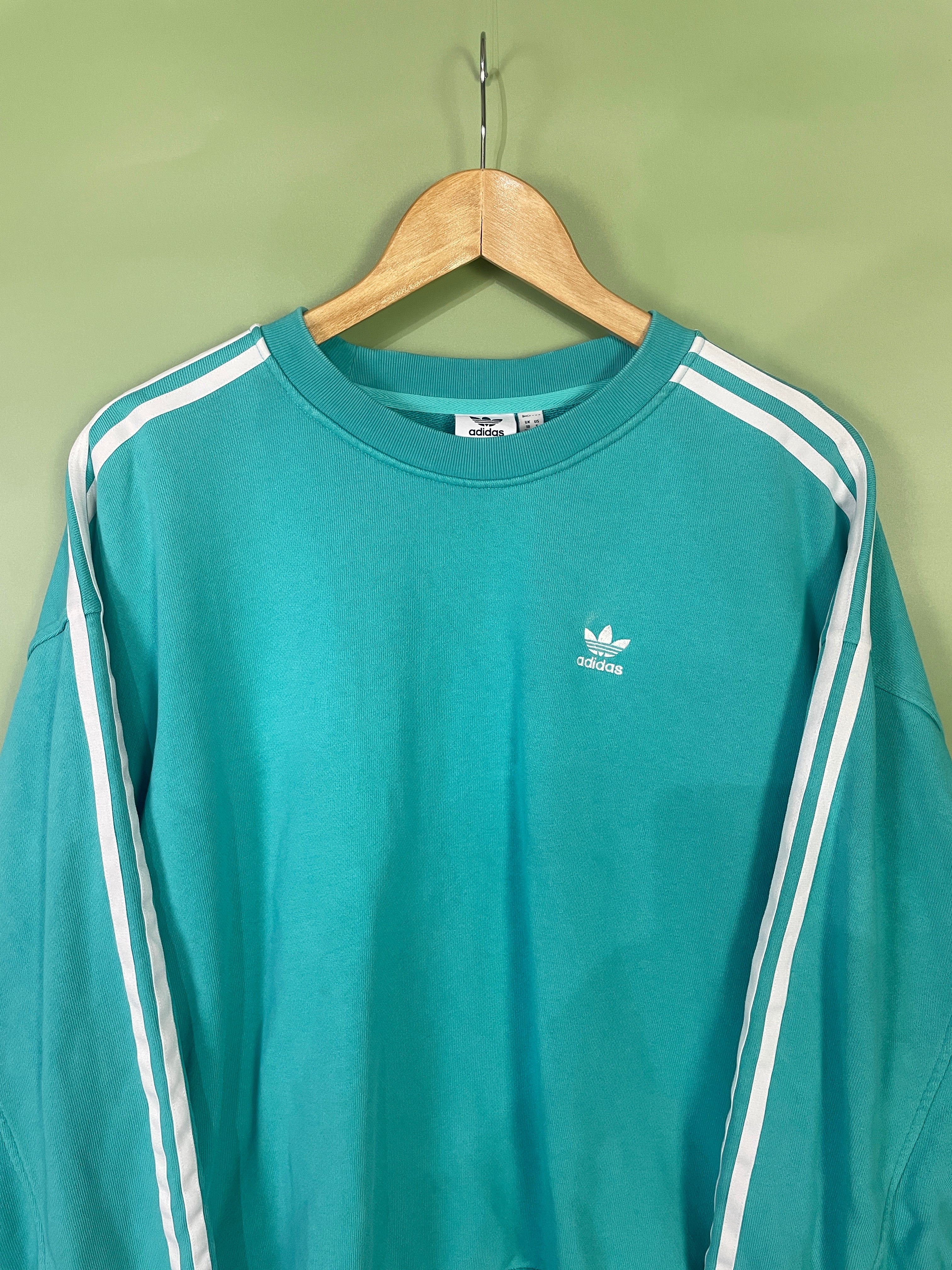 M Oversized Adidas Sweater seegrün