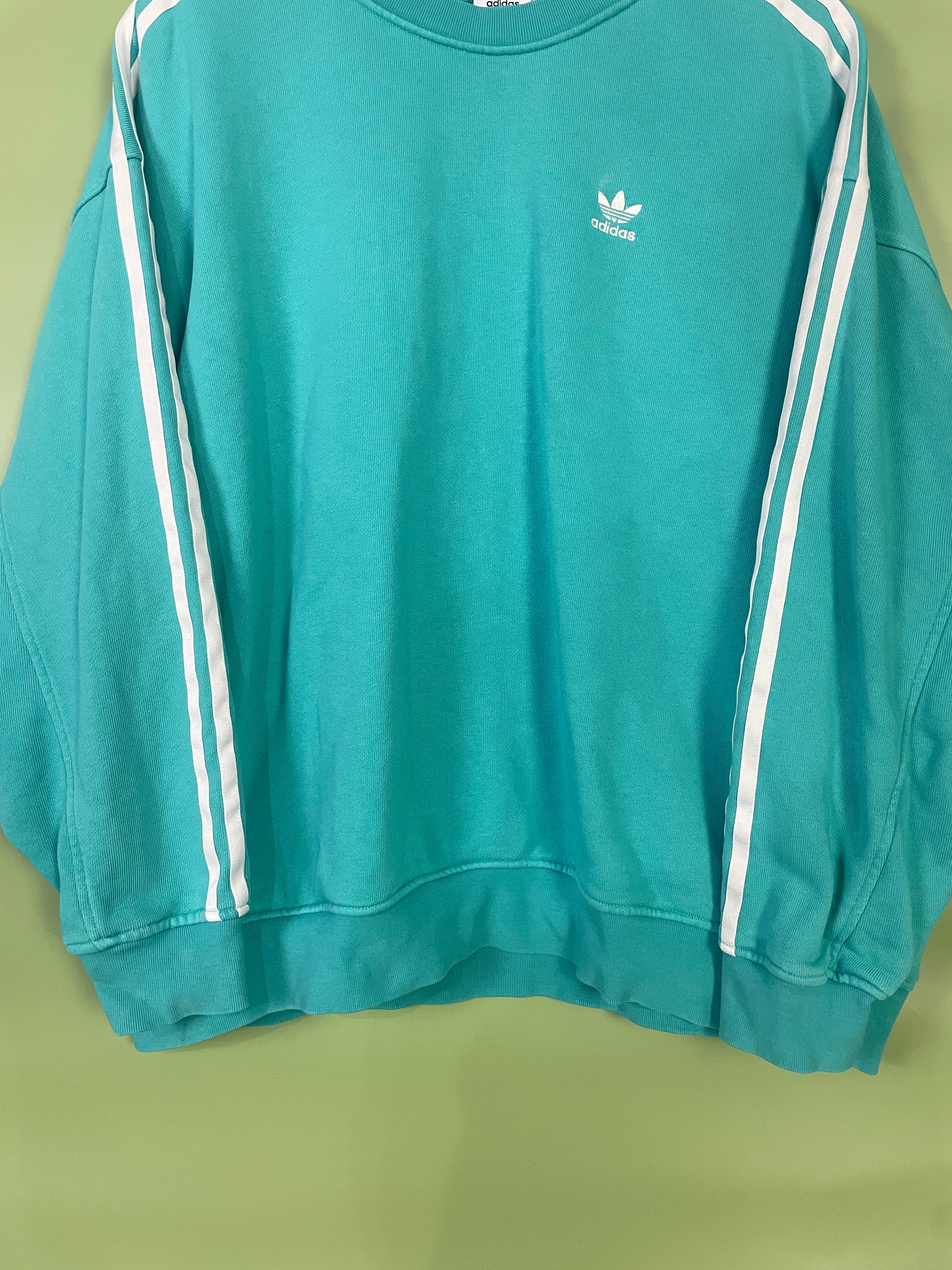 M Oversized Adidas Sweater seegrün