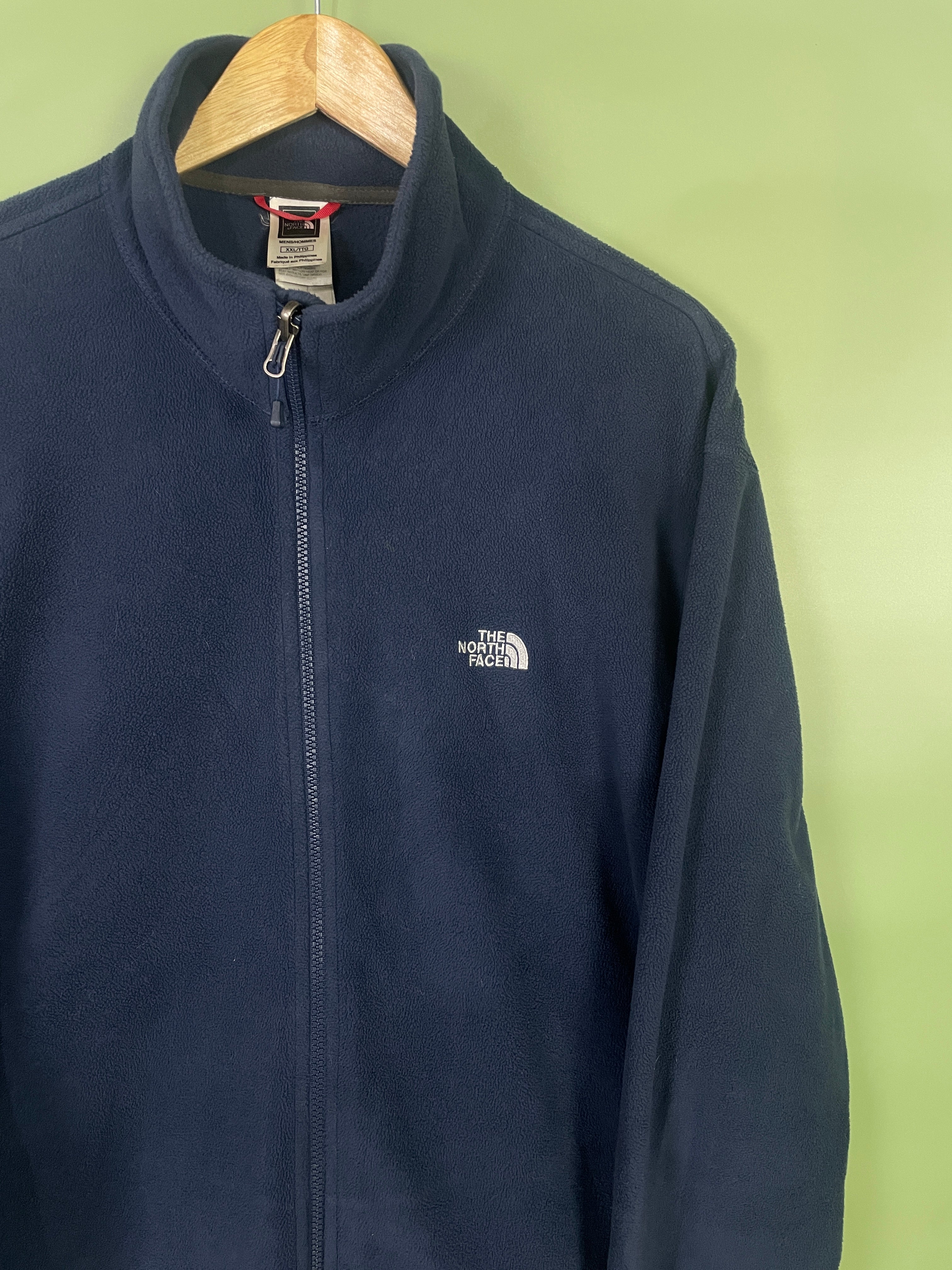 M-L North Face Fleece Jacke dunkelblau