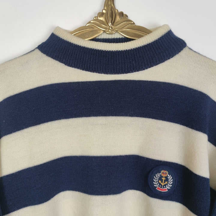 S Vintage Marine Pullover Streifen