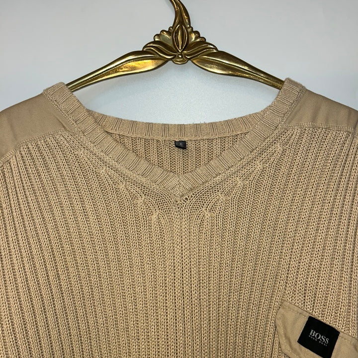 XL Boss Pullover beige