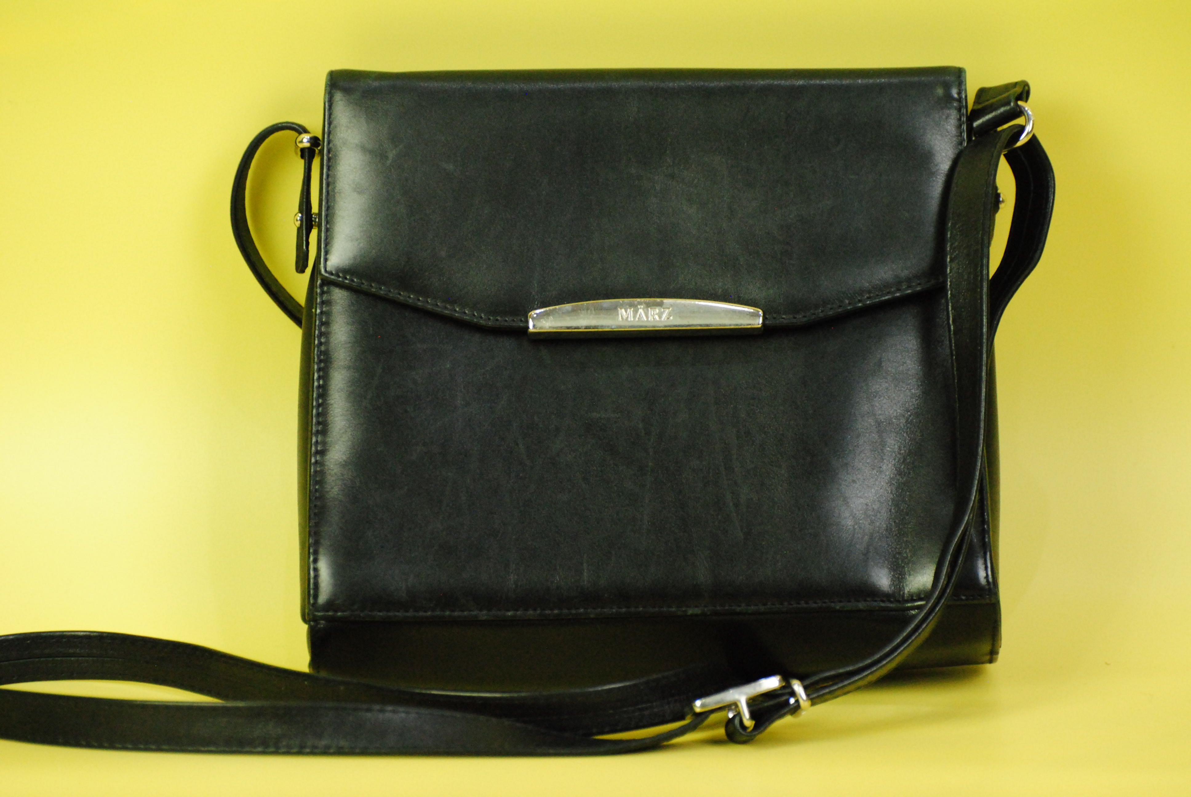 März Vintage   Leder Handtasche