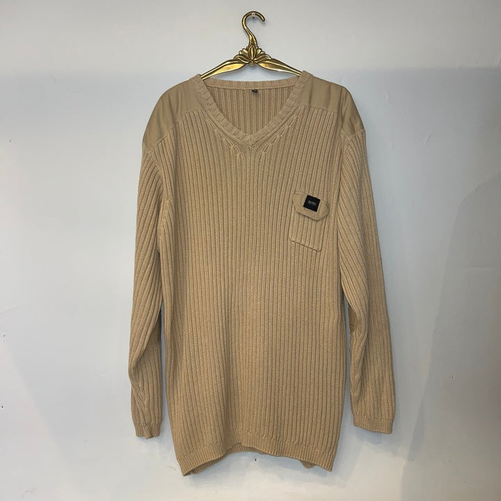 XL Boss Pullover beige