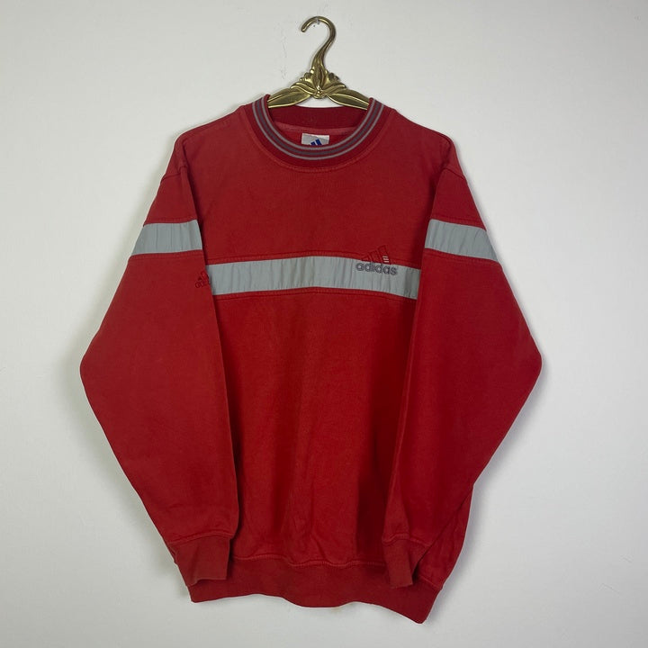 M Adidas Sweater rot/grau