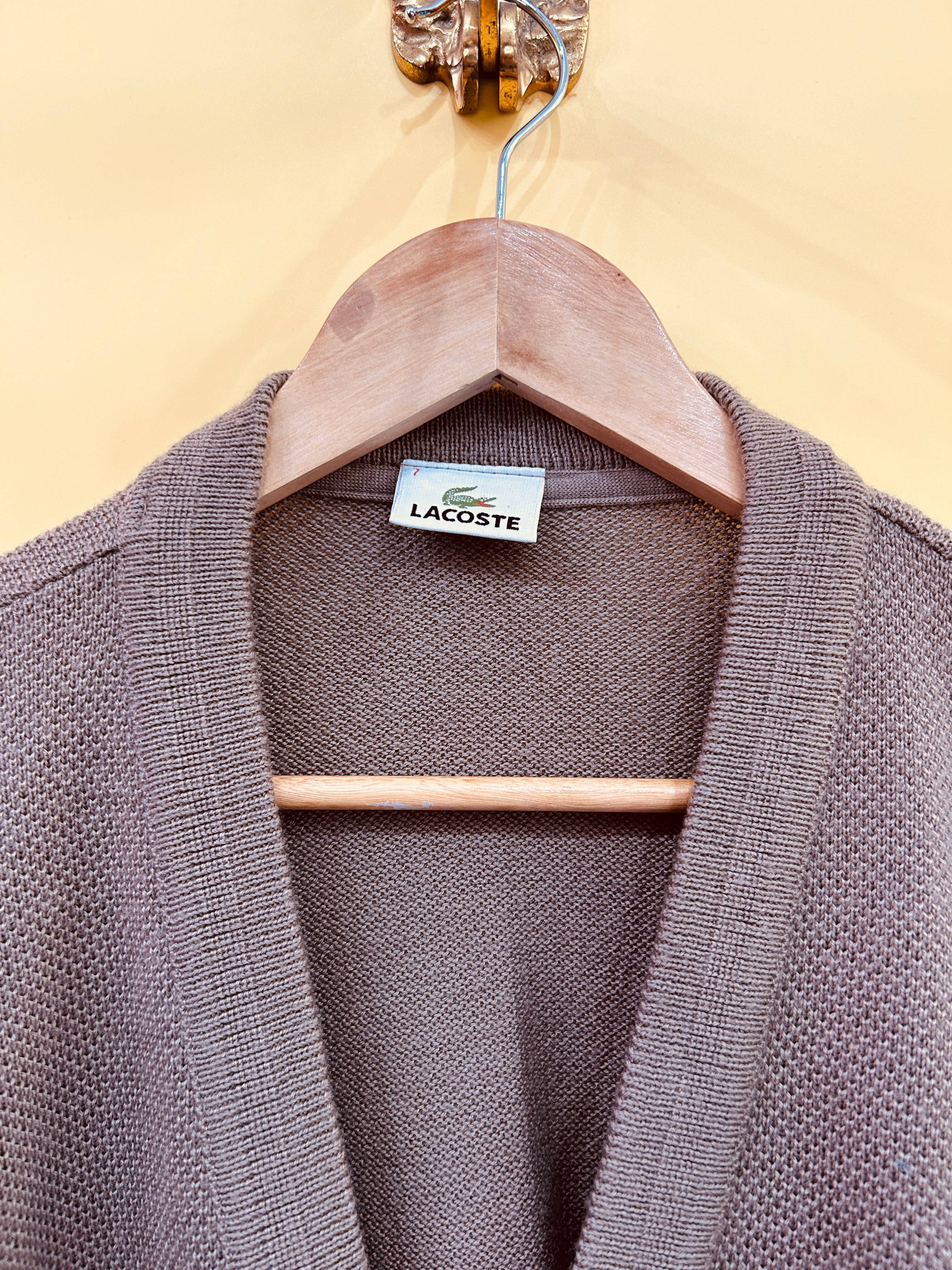 L Lacoste Cardigan brown