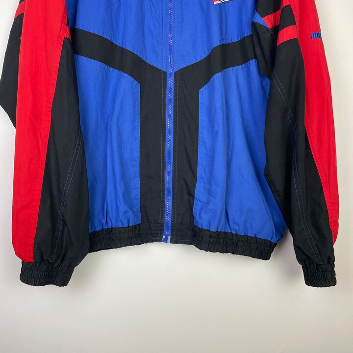 XL Puma Jacke blau/rot