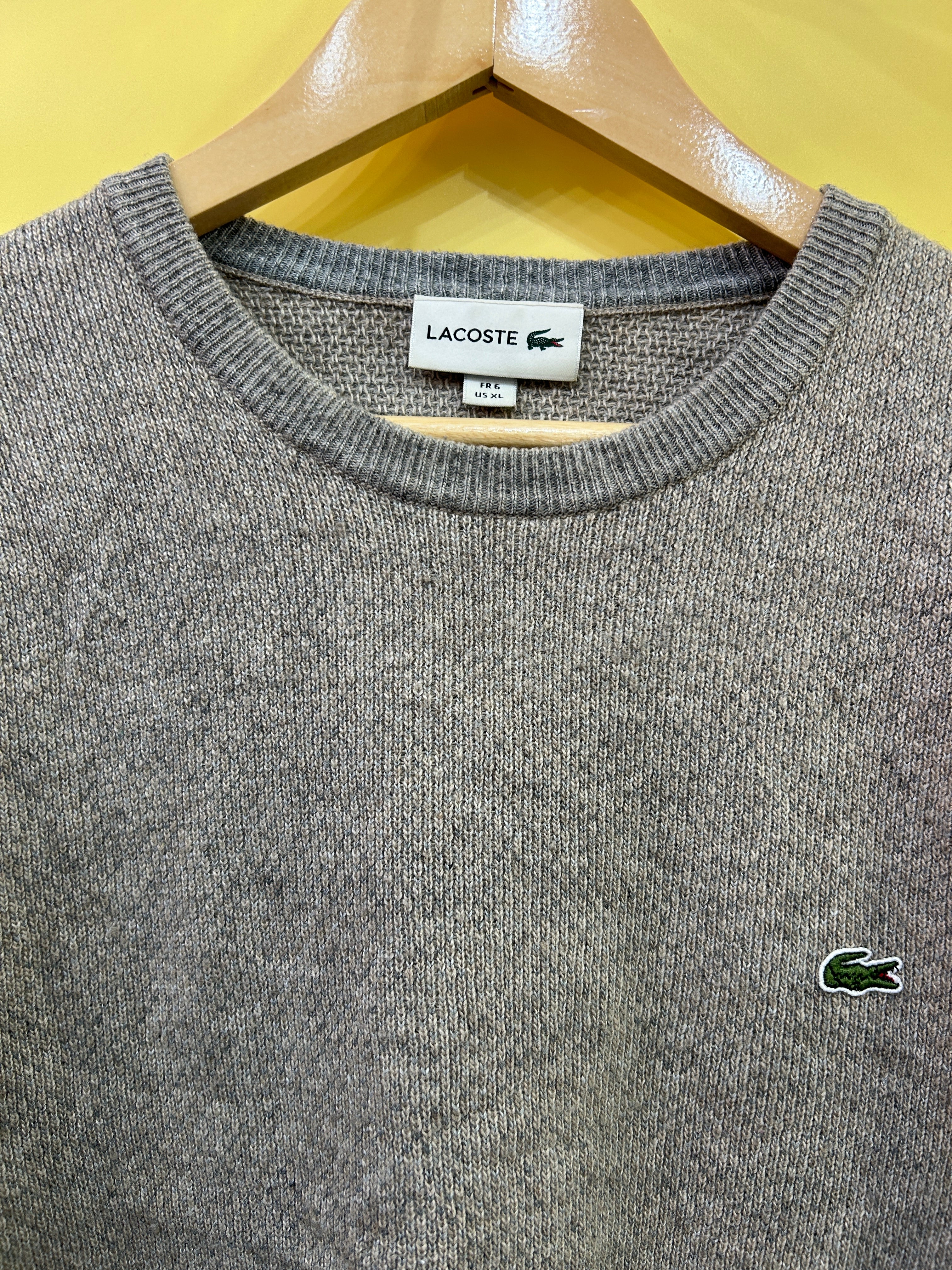 M-L Vintage Lacoste Pullover gray mottled