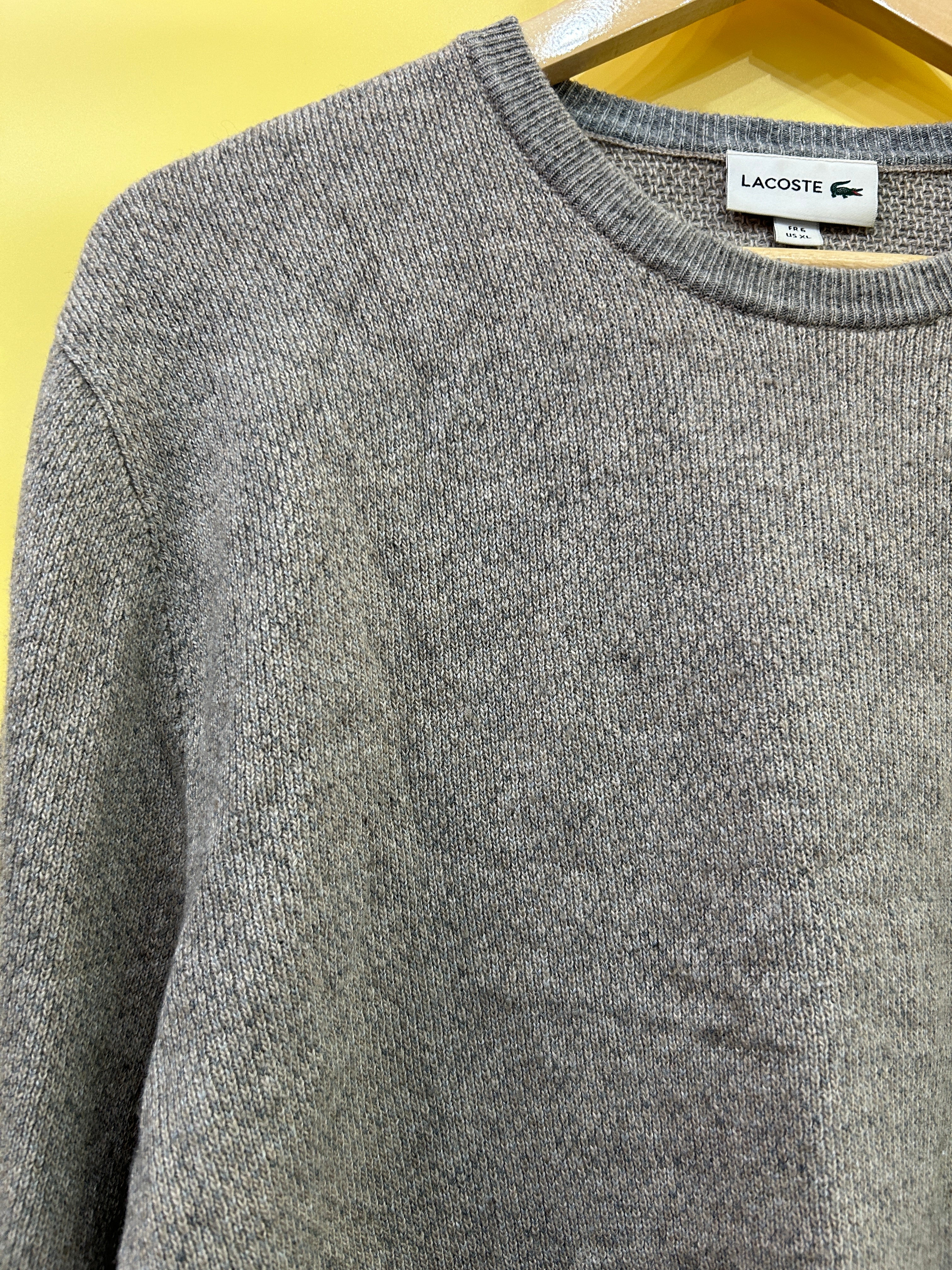 M-L Vintage Lacoste Pullover gray mottled