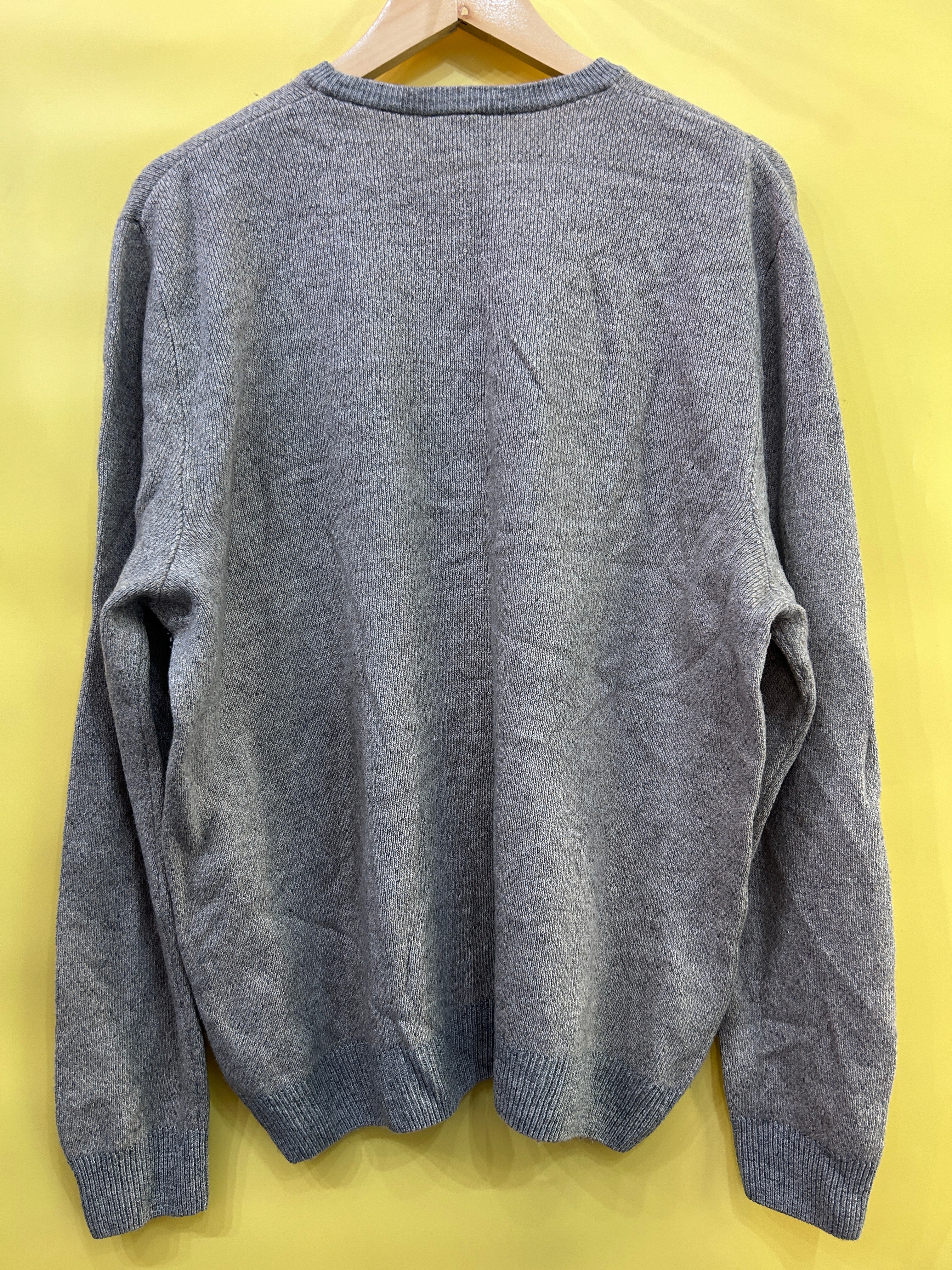 M-L Vintage Lacoste Pullover gray mottled