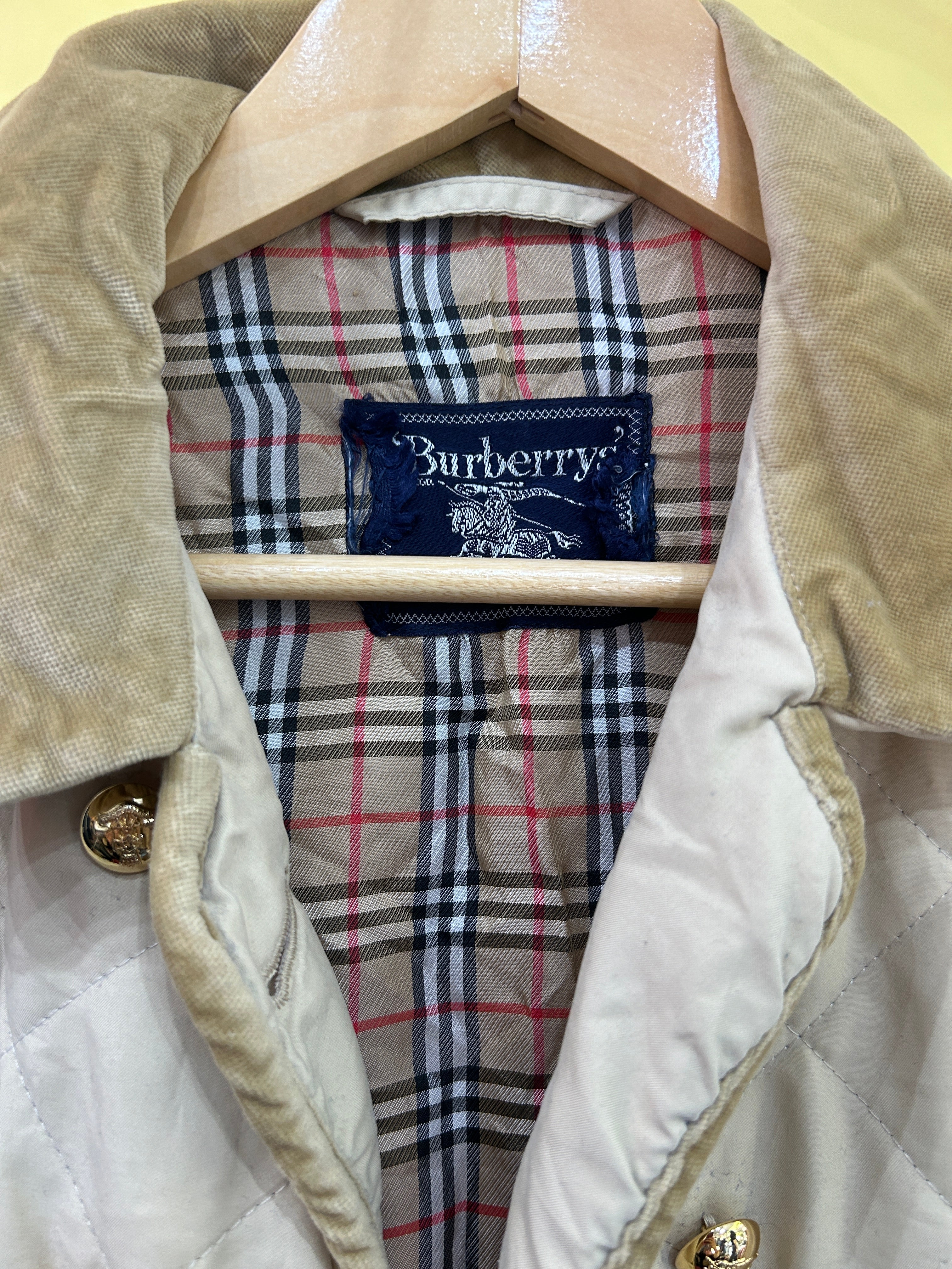 M-L Vintage Burberry Vest quilted