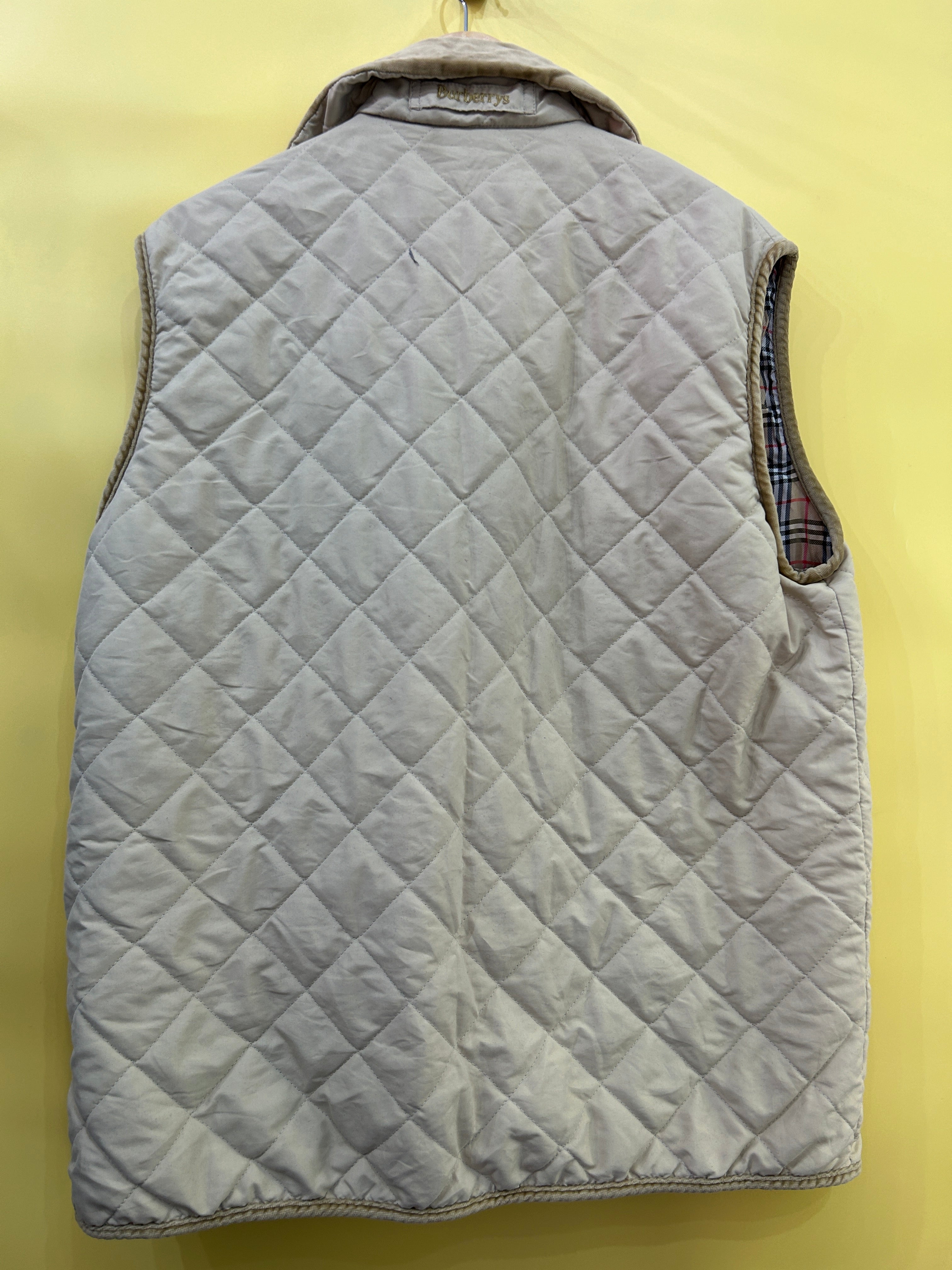 M-L Vintage Burberry Vest quilted