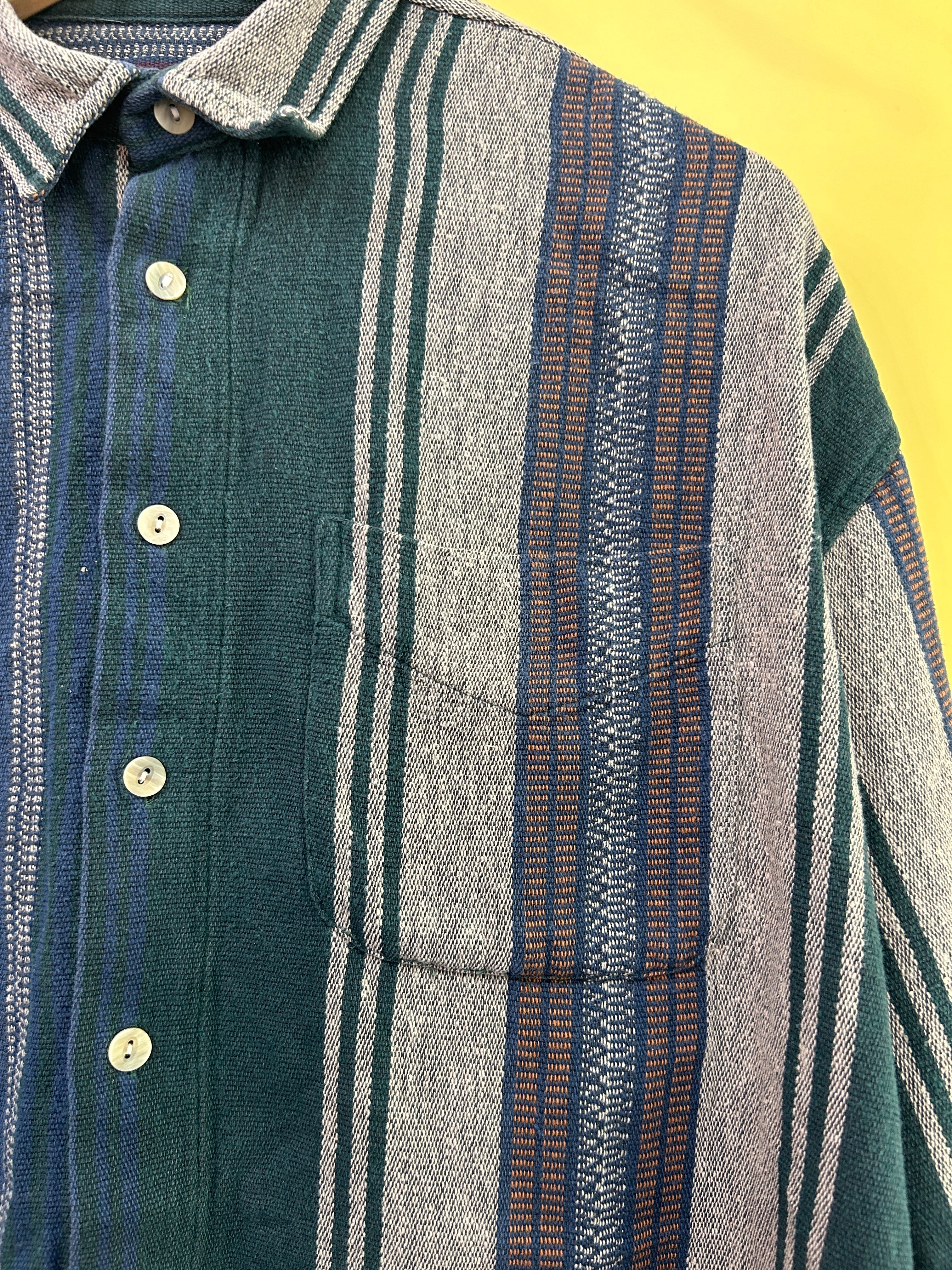 M-L Vintage Long Sleeve Shirt stripes