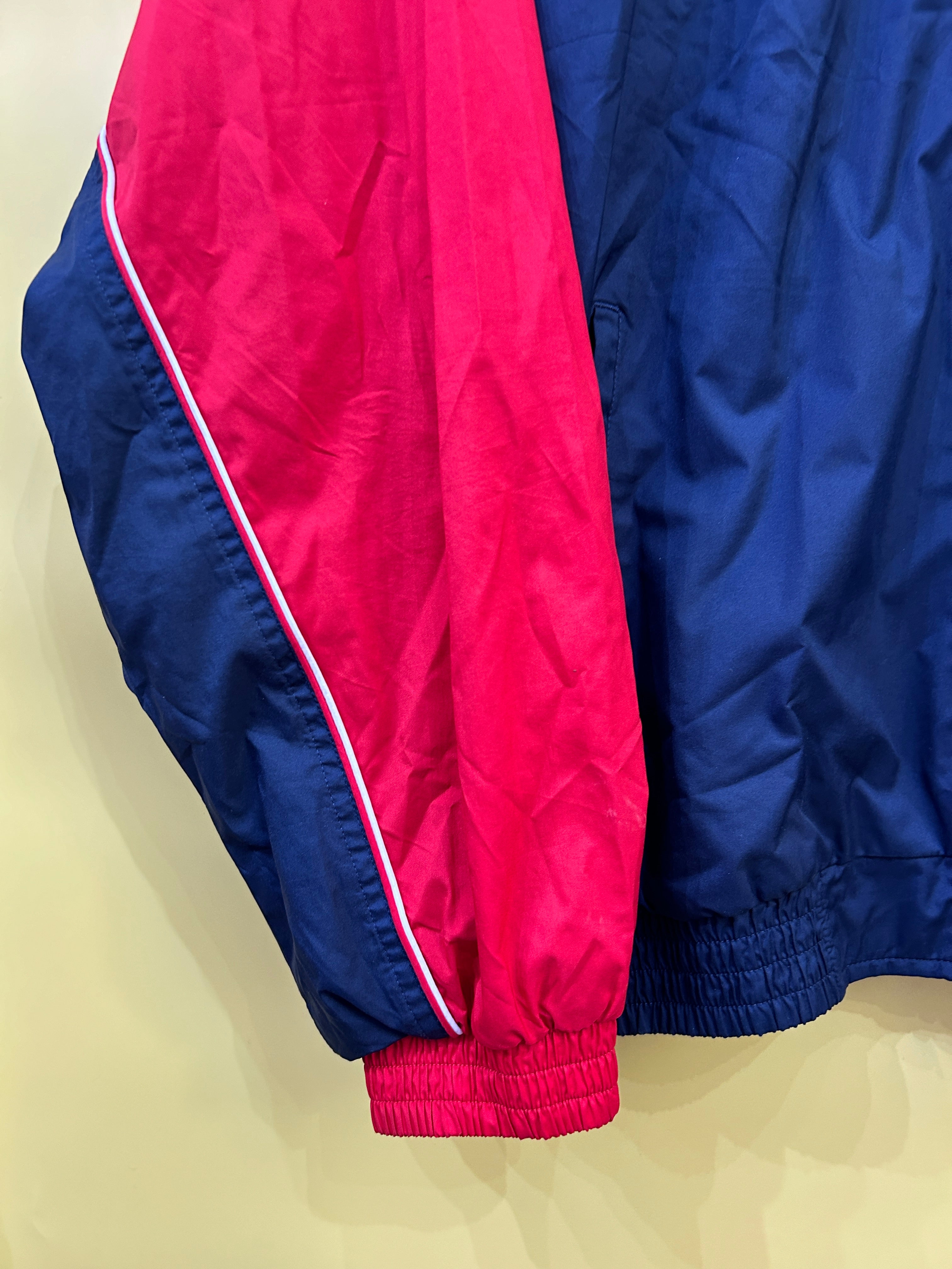 Adidas red white blue windbreaker best sale