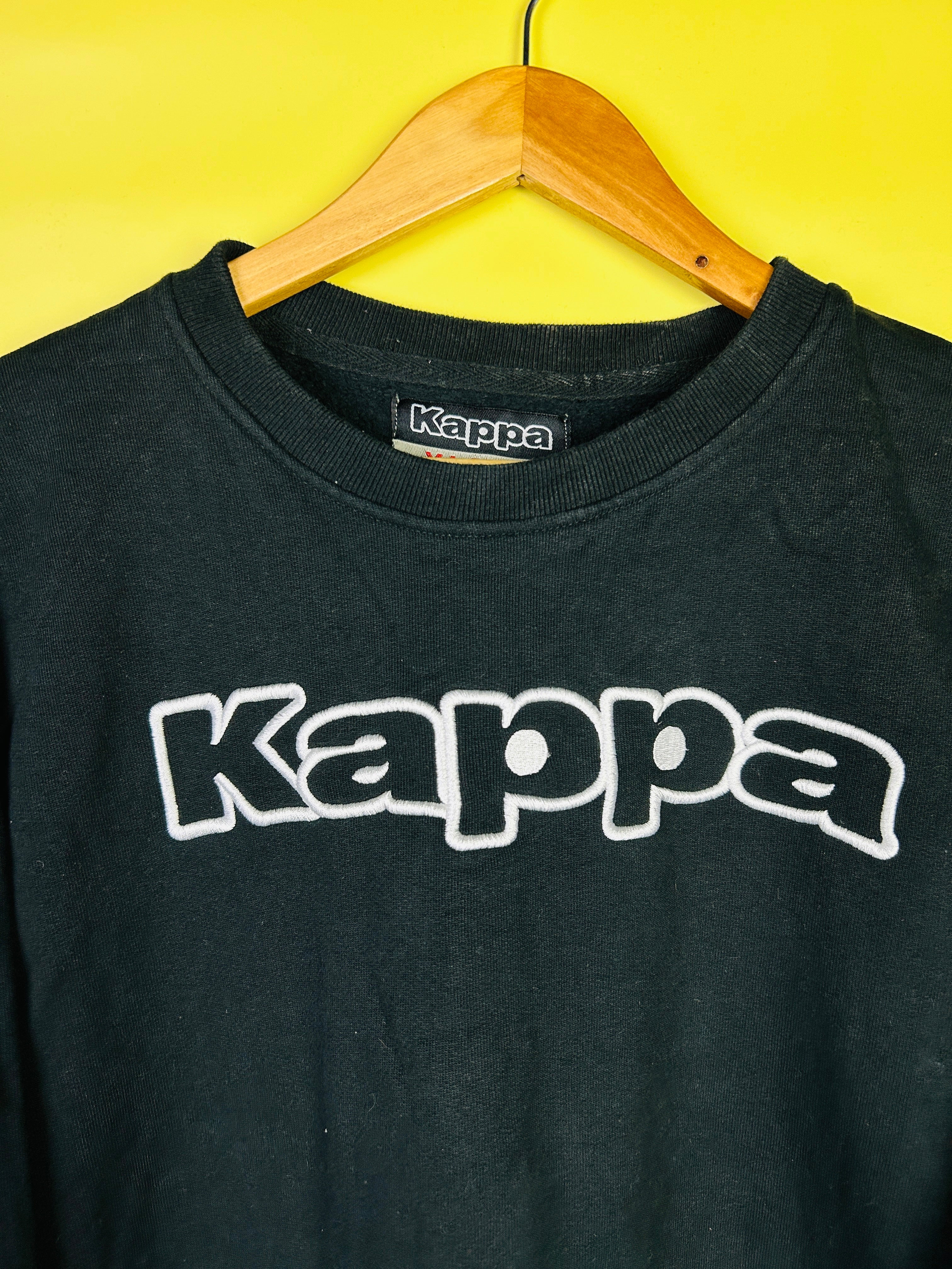 XL Kappa Sweater schwarz
