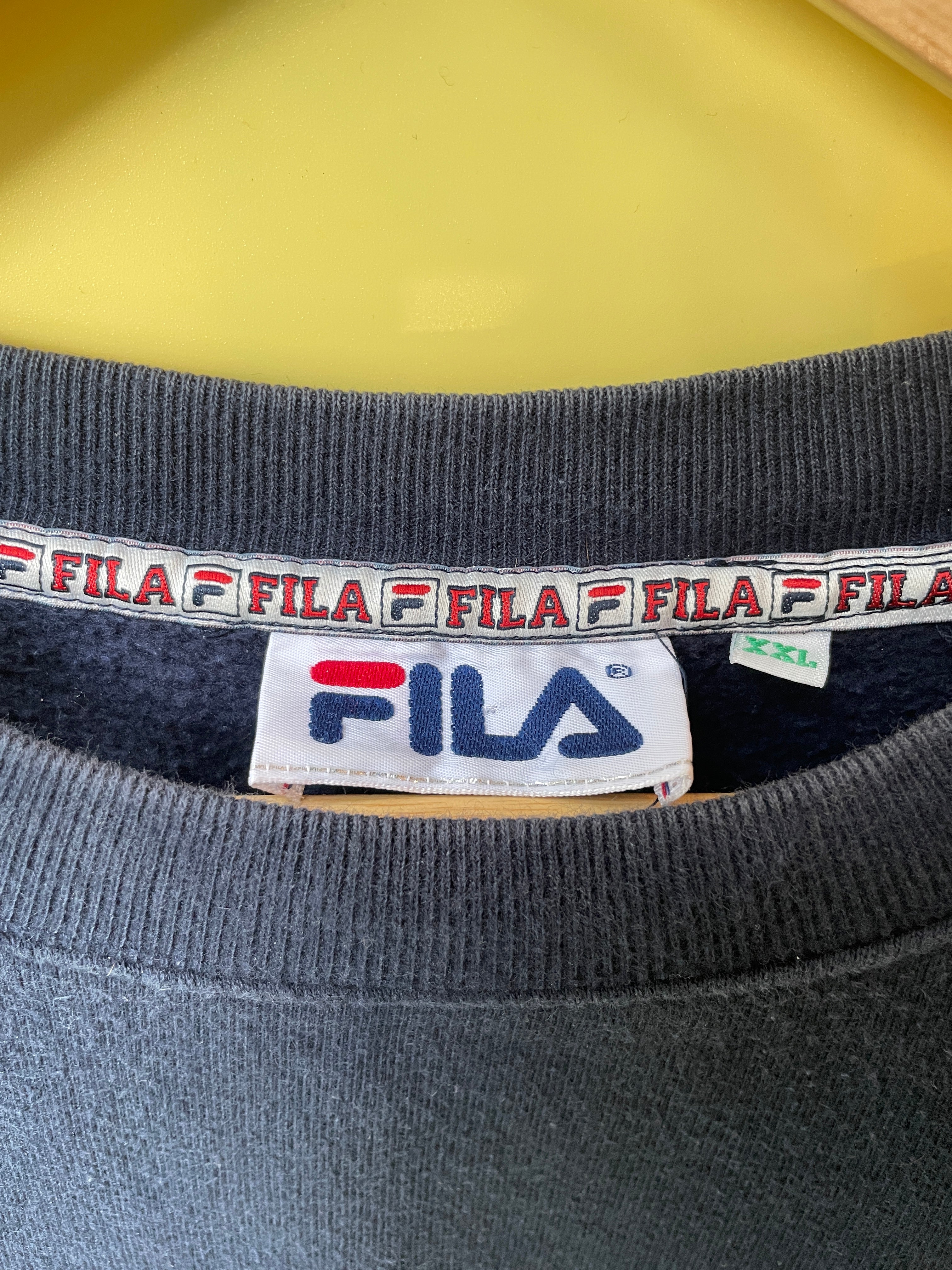 L Oversized True Vintage Fila Sweater