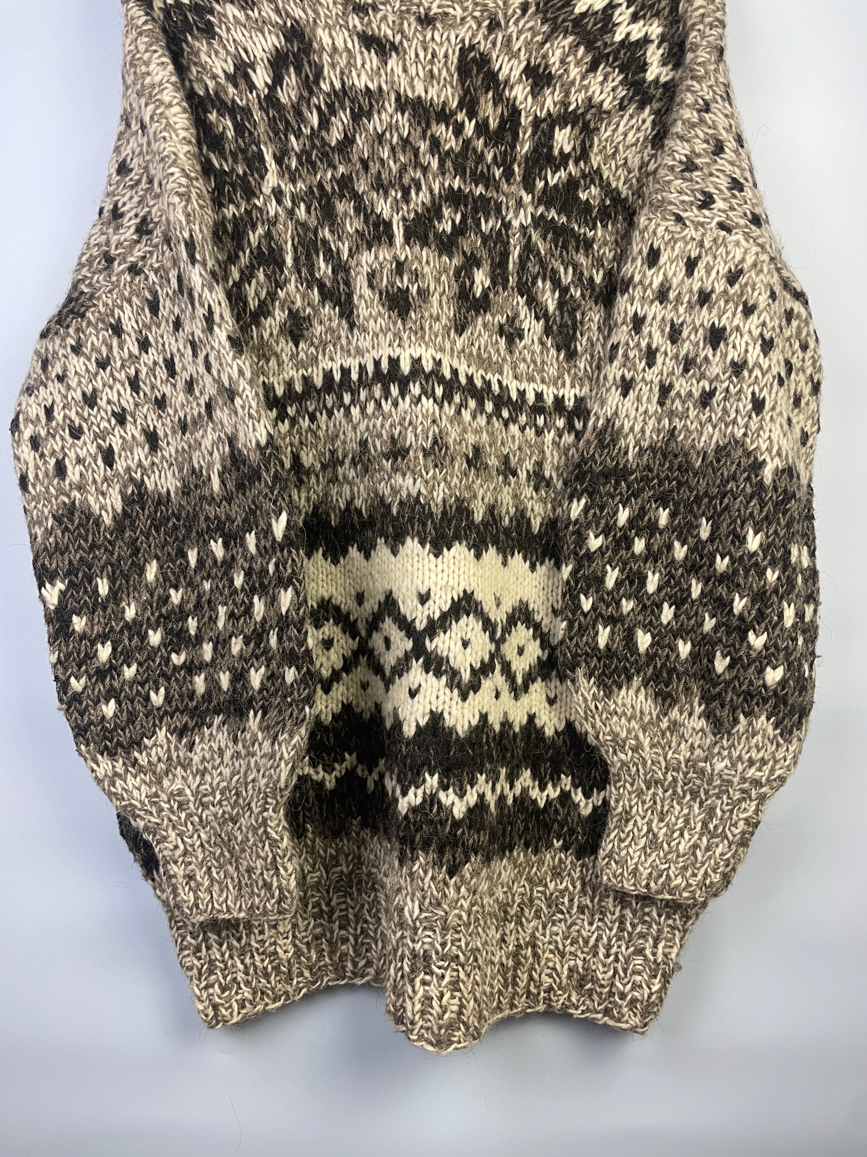 XL Vintage Skandinavischer Schurwolle Pullover