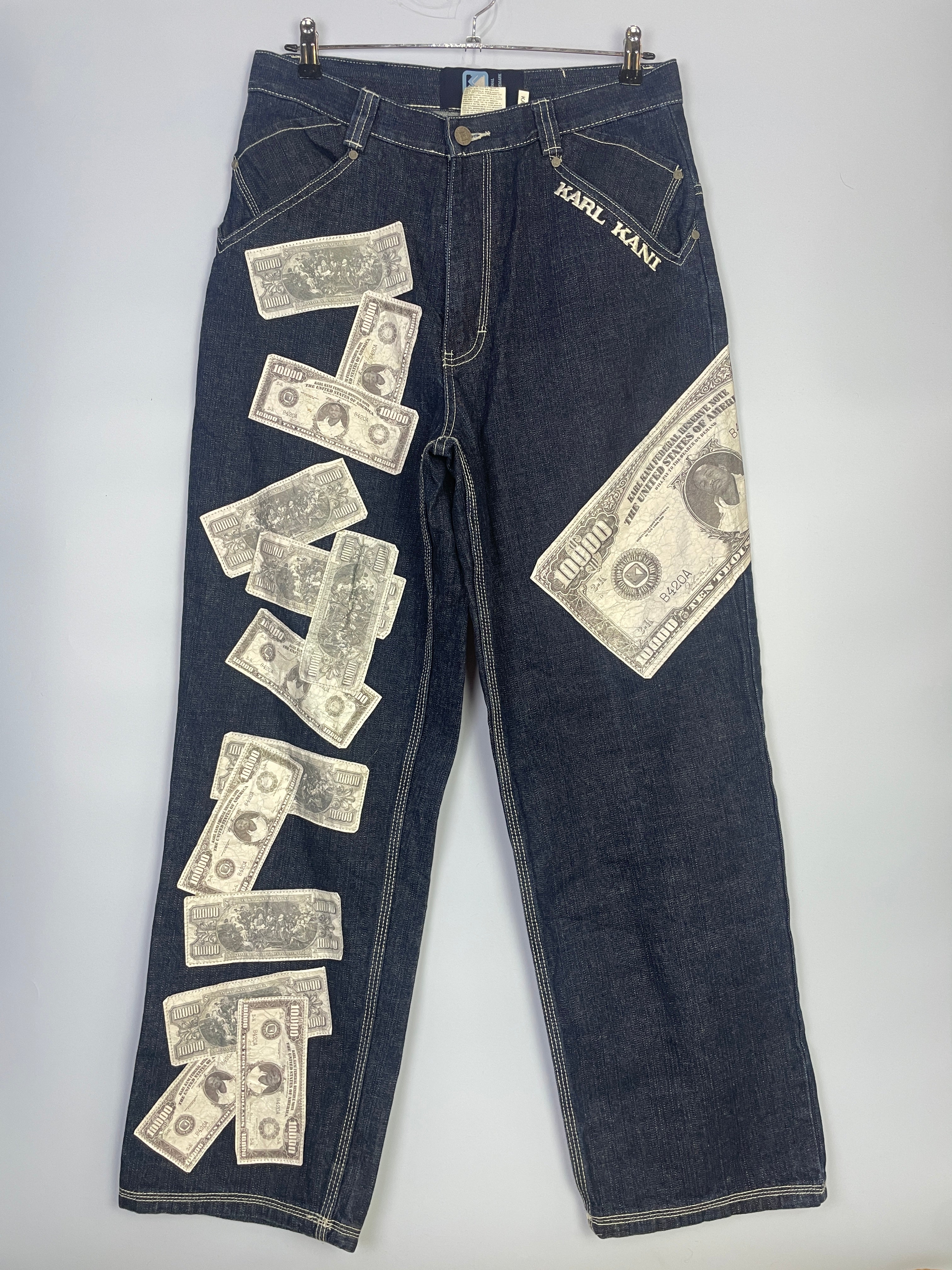 Karl Kani  baggy Jeans 30 mit Dollar Scheinen in sehr gutem Zustand