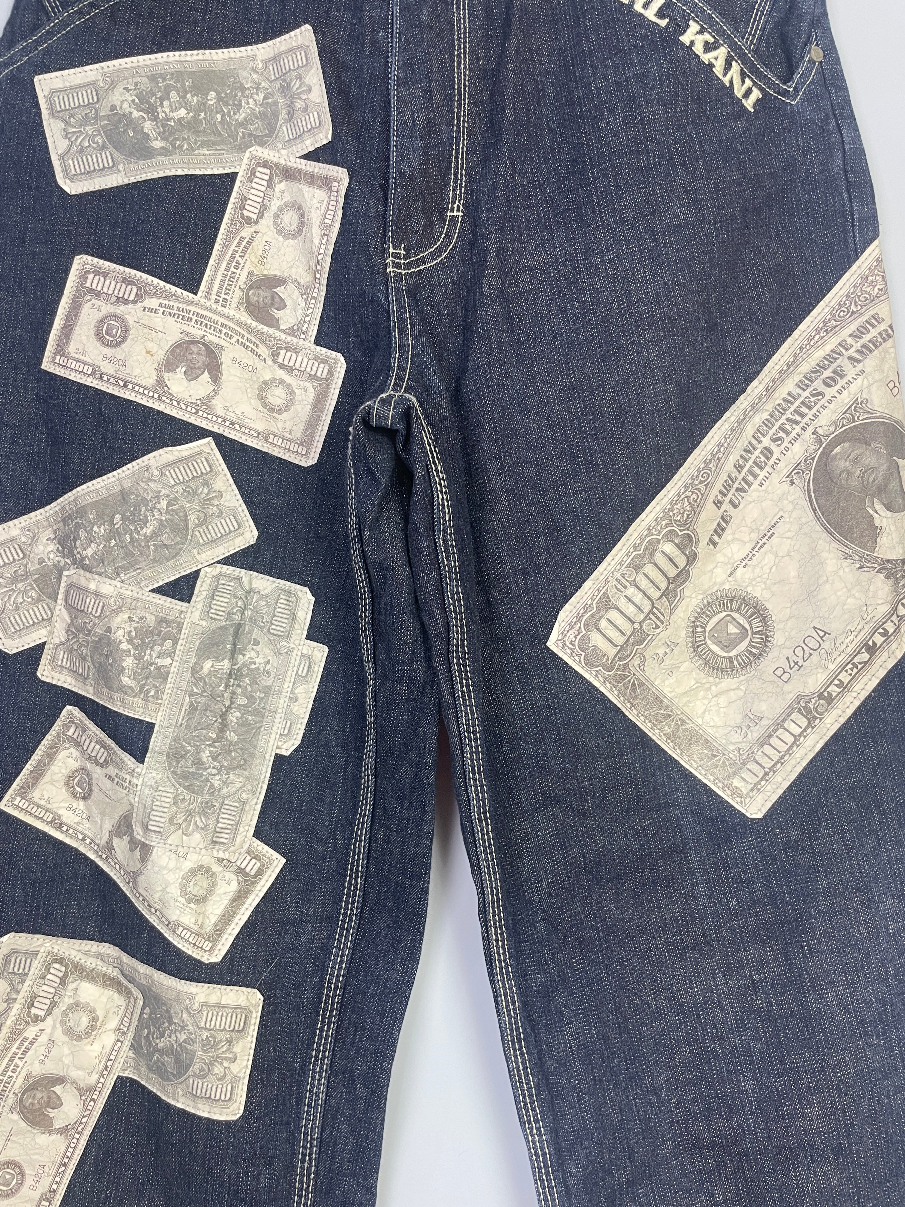 Karl Kani  baggy Jeans 30 mit Dollar Scheinen in sehr gutem Zustand