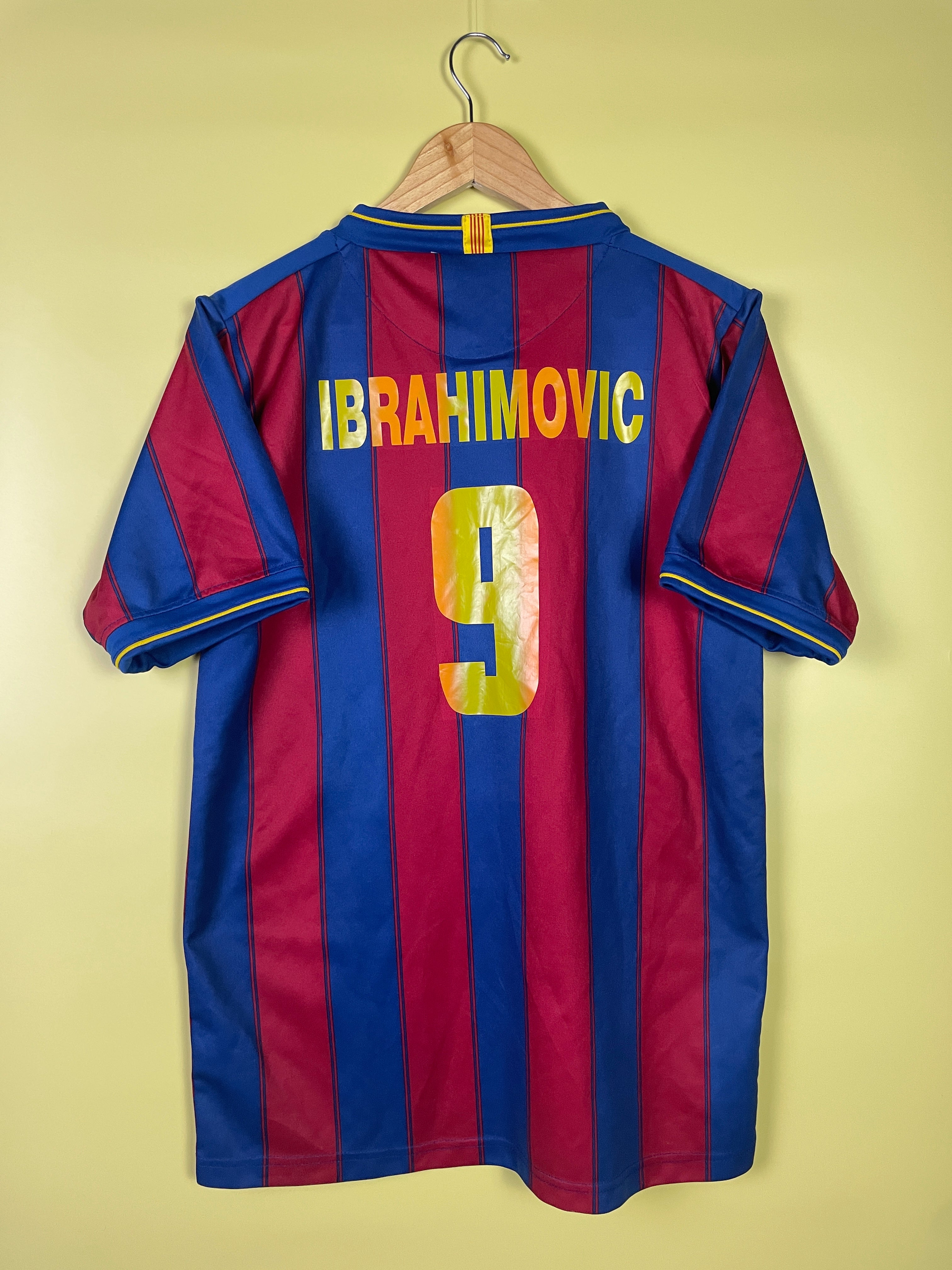 FC Barcelona #9 Zlatan Ibrahimović Home Jersey 2009/10 S