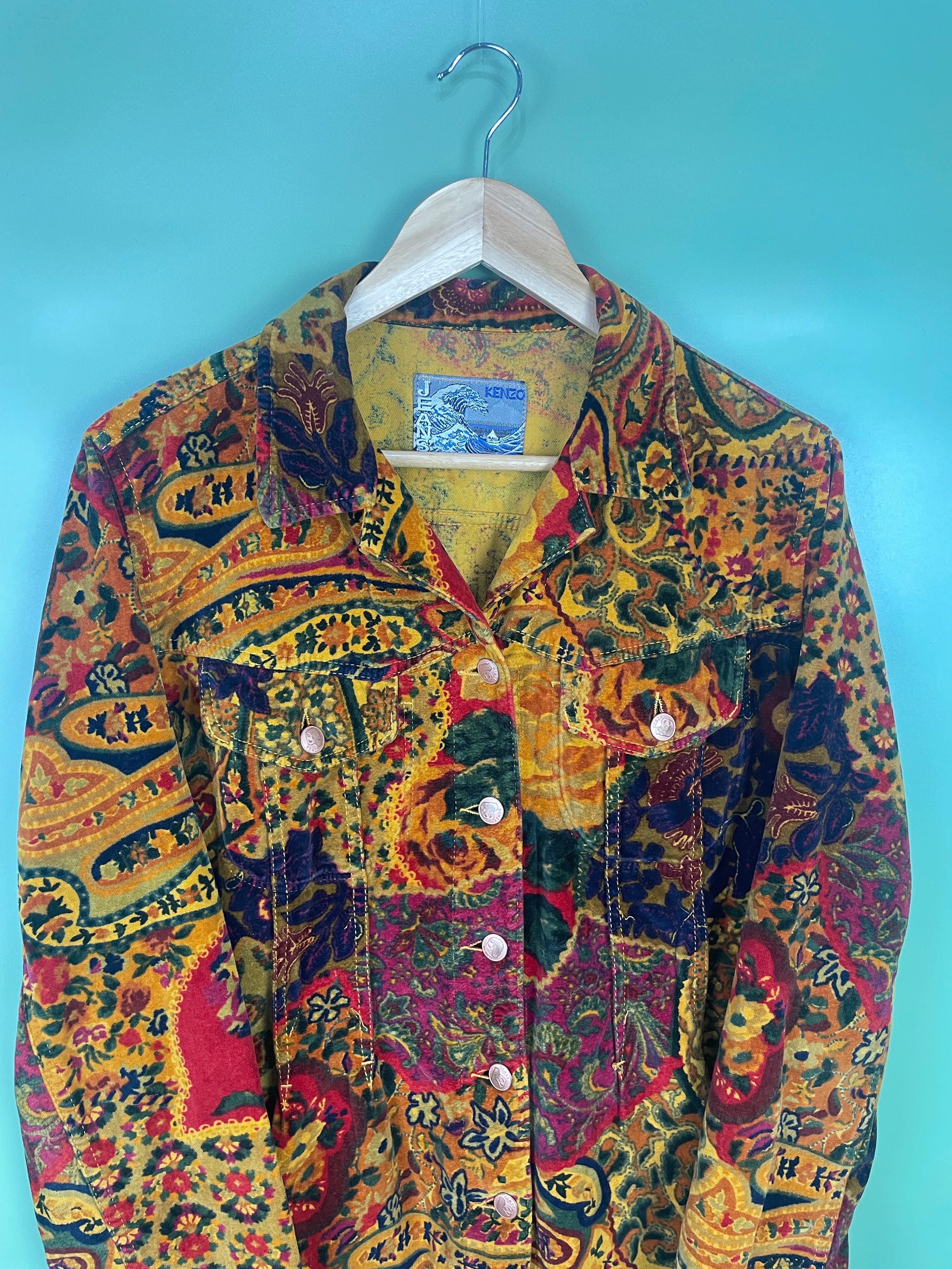 M Kenzo Vintage Velour Jacket