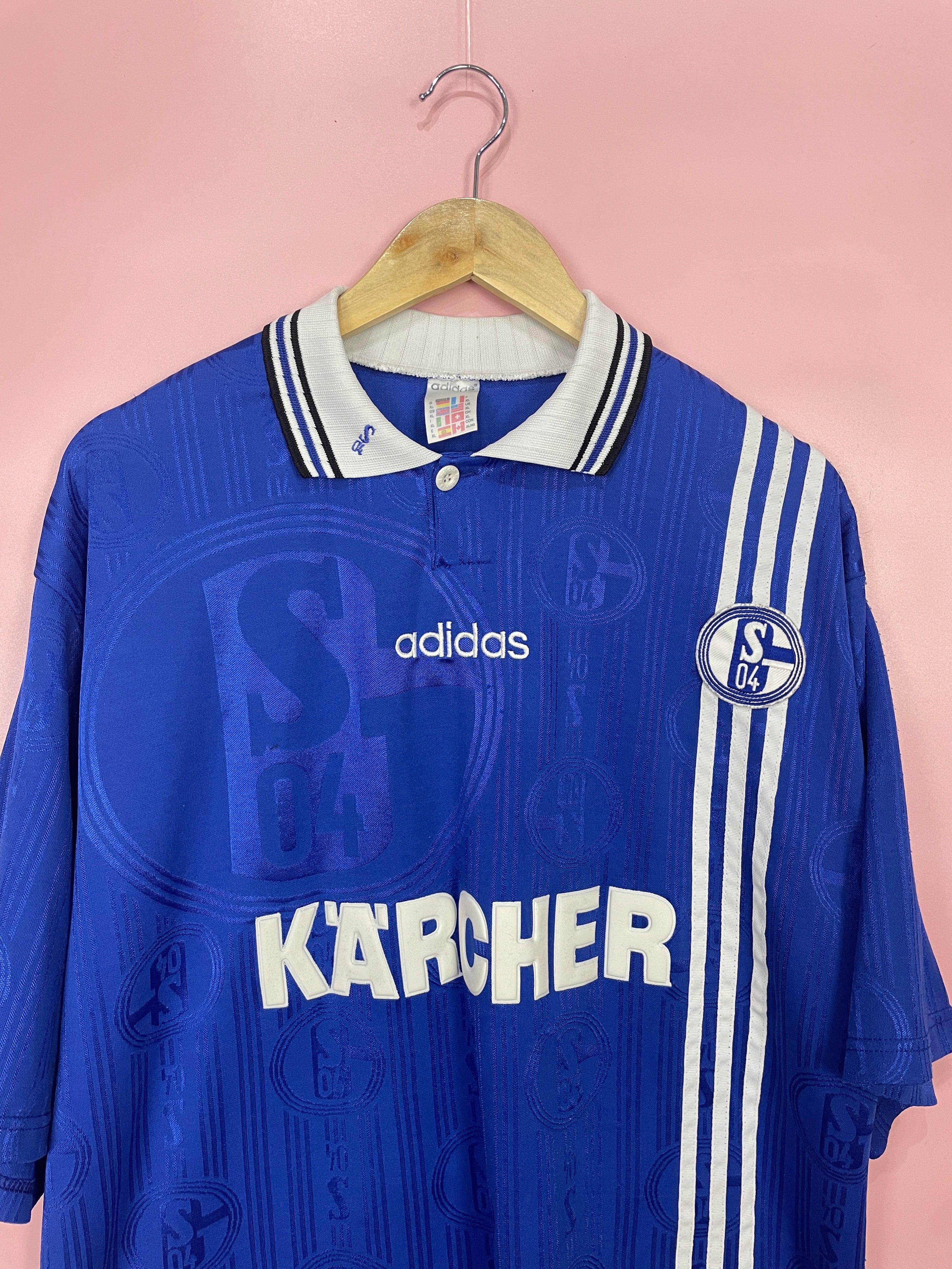 FC Schalke 04 Trikot 1996/1997 Original Adidas Kärcher Gr. XL